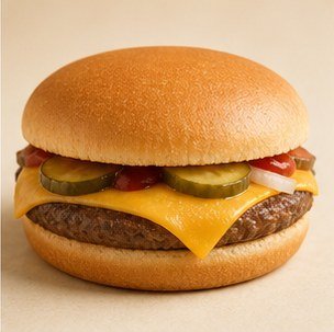 Huisgemaakte cheeseburger